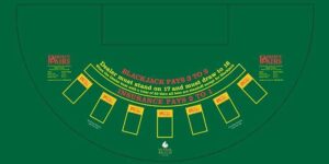 Black Jack Free Bet Table Layout