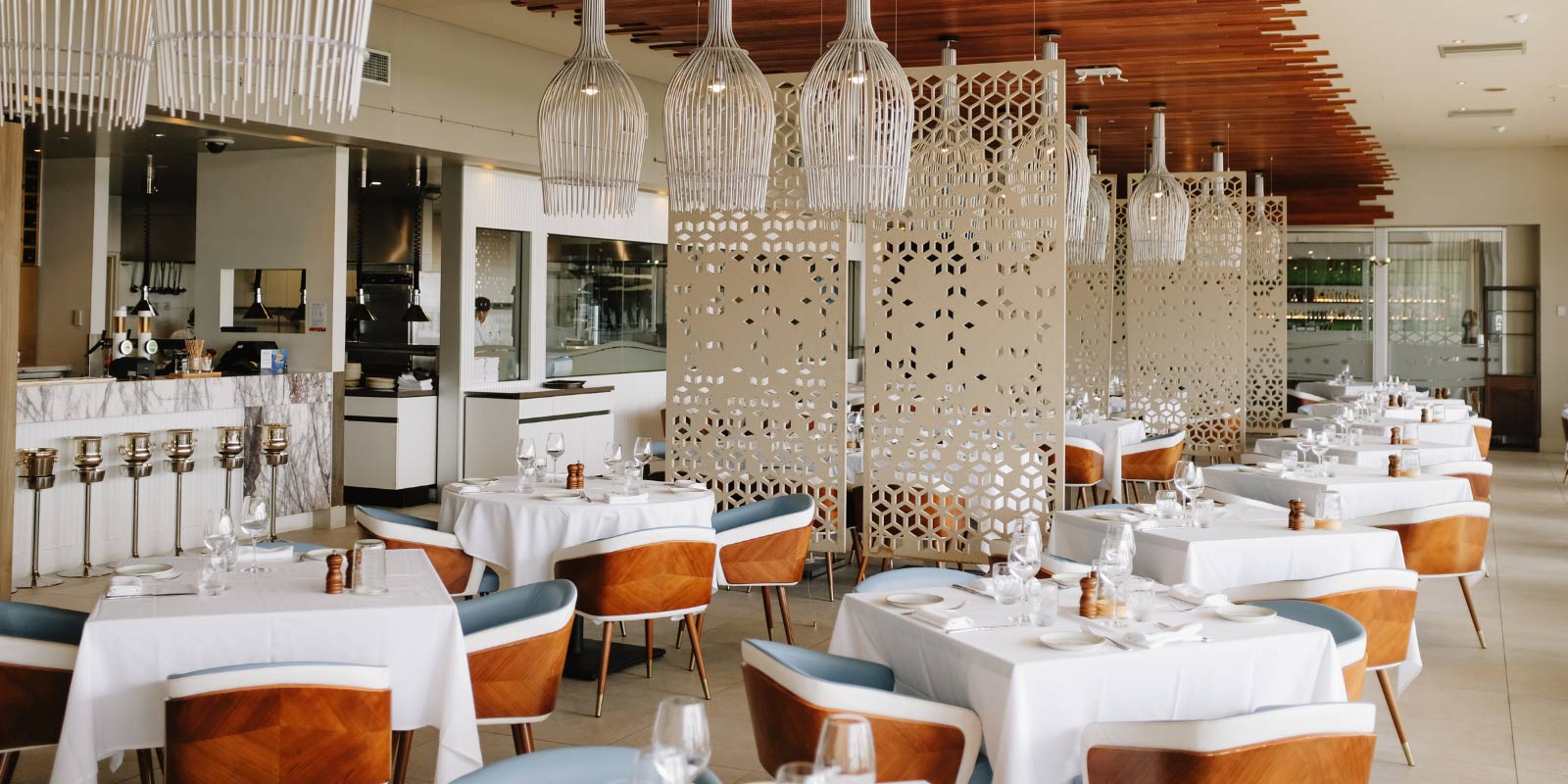 Interior shot of il Piatto's dining room